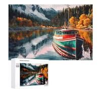1000 PCS Puzzles pour Adolescents Autumn Serenity on The Lake Jeux De Puzzle Relaxants, Amusants Et Humoristiques : des Cadeaux d'anniversaire Et De Noël Uniques 1000 PCS
