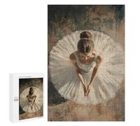 1000 PCS Puzzles pour Adolescents Ballerina in White Tutu Elegant Ballerina from Above Puzzle pour Adultes : Jeu De Rapidité Manuelle pour Anniversaire, Noël 1000 PCS