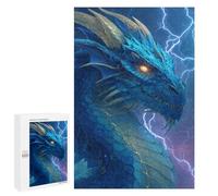 1000 PCS Puzzles pour Adolescents Blue Dragon Artwork Puzzles pour Adultes - Jeu Difficile Et Stimulant À Compléter - Jouets De Jeu Stimulants 1000 PCS