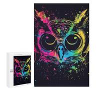 1000 PCS Puzzles pour Adolescents Colorful Owl Art Print-9 Puzzles pour Adultes Assemblage De Motifs Stimule Le Cerveau Jeux Et Jouets Stimulants 1000 PCS