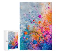 1000 PCS Puzzles pour Adolescents Colorful Paint Splatter Art Puzzles pour Adultes - Jeu Difficile Et Stimulant À Compléter - Jouets De Jeu Stimulants 1000 PCS