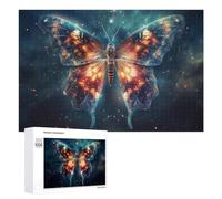 1000 PCS Puzzles pour Adolescents Cosmic Butterfly A Celestial Dance Puzzles pour Adultes, Jeu Familial D'analyse Et De Logique, Cadeaux Anti-Stress 1000 PCS