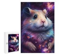 1000 PCS Puzzles pour Adolescents Cosmic Hamster Art Print-3 Puzzles pour Adultes - Jeu Difficile Et Stimulant À Compléter - Jouets De Jeu Stimulants 1000 PCS