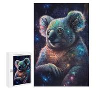 1000 PCS Puzzles pour Adolescents Cosmic Koala Art Print Puzzles pour Adultes - Jeu Difficile Et Stimulant À Compléter - Jouets De Jeu Stimulants 1000 PCS