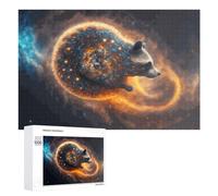 1000 PCS Puzzles pour Adolescents Cosmic Raccoon A Celestial Journey Jeux De Puzzle Relaxants, Amusants Et Humoristiques : des Cadeaux d'anniversaire Et De Noël Uniques 1000 PCS