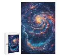 1000 PCS Puzzles pour Adolescents Cosmic Spiral Galaxy Art Puzzles pour Adultes - Jeu Difficile Et Stimulant À Compléter - Jouets De Jeu Stimulants 1000 PCS