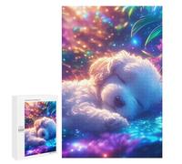 1000 PCS Puzzles pour Adolescents Cute Baby Poodle Sleeping Casse-têtes pour Adultes, Jeux De Réflexion, Analyse Et Logique, Cadeaux De Noël Et d'anniversaire 1000 PCS