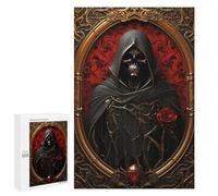 1000 PCS Puzzles pour Adolescents Dark Reaper with Red Rose Puzzles pour Adultes - Jeu Difficile Et Stimulant À Compléter - Jouets De Jeu Stimulants 1000 PCS