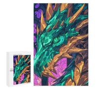 1000 PCS Puzzles pour Adolescents Dragons Majesty Puzzles pour Adultes Et Familles : Les Jeux Améliorent La Mémoire Et Stimulent Le Cerveau