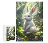 1000 PCS Puzzles pour Adolescents Easter Bunny Garden Scene Puzzles pour Adultes - Jeu Difficile Et Stimulant À Compléter - Jouets De Jeu Stimulants 1000 PCS