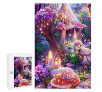 1000 PCS Puzzles pour Adolescents Enchanted Mushroom Forest Puzzles pour Adultes, Jeu Familial D'analyse Et De Logique, Cadeaux Anti-Stress 1000 PCS