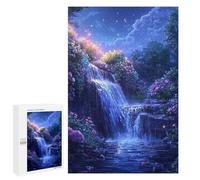 1000 PCS Puzzles pour Adolescents Enchanted Nightfall Waterfall Puzzles pour Adultes - Jeu Difficile Et Stimulant À Compléter - Jouets De Jeu Stimulants 1000 PCS