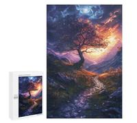 1000 PCS Puzzles pour Adolescents Enchanted Sunset Pathway Puzzles pour Adultes Assemblage De Motifs Stimule Le Cerveau Jeux Et Jouets Stimulants 1000 PCS