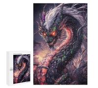 1000 PCS Puzzles pour Adolescents Fiery Stone Dragon Puzzle, Jouet, Décoration Murale, Difficile, Original, Cadeaux d'anniversaire Et De Noël 1000 PCS