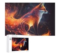 1000 PCS Puzzles pour Adolescents Galactic Fox Celestial Majesty Jeux De Puzzle Relaxants, Amusants Et Humoristiques : des Cadeaux d'anniversaire Et De Noël Uniques 1000 PCS