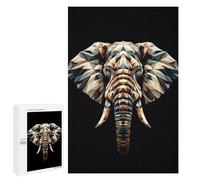 1000 PCS Puzzles pour Adolescents Geometric Elephant Puzzle pour Adultes - Jeu Manuel - Défi Difficile - Idéal comme Cadeau 1000 PCS