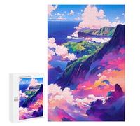 1000 PCS Puzzles pour Adolescents Island Beyond The Clouds Jeux De Puzzle Relaxants, Amusants Et Humoristiques : des Cadeaux d'anniversaire Et De Noël Uniques 1000 PCS