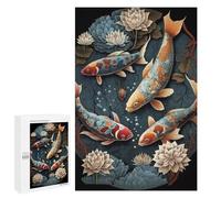 1000 PCS Puzzles pour Adolescents Koi Fantasy World Puzzles pour Adultes Jeux Relaxants Assemblage De Motifs Interaction Parent-Enfant 1000 PCS