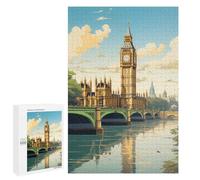 1000 PCS Puzzles pour Adolescents London's Iconic Landmark Jeux De Puzzle Relaxants, Amusants Et Humoristiques : des Cadeaux d'anniversaire Et De Noël Uniques 1000 PCS