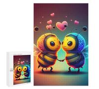 1000 PCS Puzzles pour Adolescents Love Bees in Harmony Puzzles pour Adultes Et Familles : Les Jeux Améliorent La Mémoire Et Stimulent Le Cerveau