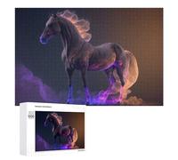 1000 PCS Puzzles pour Adolescents Magical Fire Horse Artwork Puzzles pour Adultes, Jeu Familial D'analyse Et De Logique, Cadeaux Anti-Stress 1000 PCS