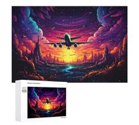 1000 PCS Puzzles pour Adolescents Magical Sunset Flight Adventure -1 Casse-têtes pour Adultes, Jeux De Réflexion, Analyse Et Logique, Cadeaux De Noël Et d'anniversaire 1000 PCS