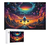 1000 PCS Puzzles pour Adolescents Magical Sunset Flight Adventure -4 Casse-têtes pour Adultes, Jeux De Réflexion, Analyse Et Logique, Cadeaux De Noël Et d'anniversaire 1000 PCS