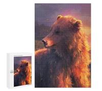 1000 PCS Puzzles pour Adolescents Marsican Brown Bear Puzzles pour Adultes Jeux Relaxants Assemblage De Motifs Interaction Parent-Enfant 1000 PCS