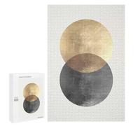 1000 PCS Puzzles pour Adolescents Metal and Gold Art 5 Puzzle pour Adultes : Jeu De Rapidité Manuelle pour Anniversaire, Noël 1000 PCS