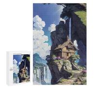 1000 PCS Puzzles pour Adolescents Mountain Retreat with Waterfall Puzzles pour Adultes, Jeu Familial D'analyse Et De Logique, Cadeaux Anti-Stress 1000 PCS