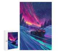 1000 PCS Puzzles pour Adolescents Neon Night Drive Adventure Puzzles pour Adultes Assemblage De Motifs Stimule Le Cerveau Jeux Et Jouets Stimulants 1000 PCS