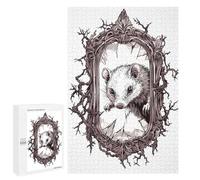 1000 PCS Puzzles pour Adolescents Opossum in A Broken Mirror Puzzle, Jouet, Décoration Murale, Difficile, Original, Cadeaux d'anniversaire Et De Noël 1000 PCS