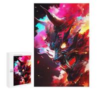 1000 PCS Puzzles pour Adolescents Paint The Oni Mask Puzzles pour Adultes Jeux Relaxants Assemblage De Motifs Interaction Parent-Enfant 1000 PCS