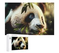 1000 PCS Puzzles pour Adolescents Painted Panda with Bamboo Jeux De Puzzle Relaxants, Amusants Et Humoristiques : des Cadeaux d'anniversaire Et De Noël Uniques 1000 PCS