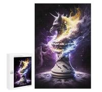 1000 PCS Puzzles pour Adolescents Pawn of Night Chess Puzzle, Jouet, Décoration Murale, Difficile, Original, Cadeaux d'anniversaire Et De Noël 1000 PCS