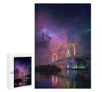 1000 PCS Puzzles pour Adolescents Rainbow Bridge Night Sky Puzzles pour Adultes - Jeu Difficile Et Stimulant À Compléter - Jouets De Jeu Stimulants 1000 PCS
