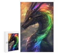 1000 PCS Puzzles pour Adolescents Rainbow Dragon Art Print Puzzles pour Adultes - Jeu Difficile Et Stimulant À Compléter - Jouets De Jeu Stimulants 1000 PCS