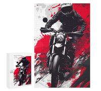 1000 PCS Puzzles pour Adolescents Ride Like The Wind Motorcycle Speed Puzzles pour Adultes - Jeu Difficile Et Stimulant À Compléter - Jouets De Jeu Stimulants 1000 PCS