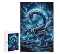 1000 PCS Puzzles pour Adolescents Scorpio Zodiac Puzzle pour Adultes : Jeu De Rapidité Manuelle pour Anniversaire, Noël 1000 PCS