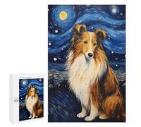 1000 PCS Puzzles pour Adolescents Shetland Sheepdog Casse-têtes pour Adultes, Jeux De Réflexion, Analyse Et Logique, Cadeaux De Noël Et d'anniversaire 1000 PCS