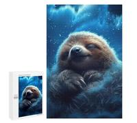 1000 PCS Puzzles pour Adolescents Sleepy Sloth in Clouds Jeux De Puzzle Relaxants, Amusants Et Humoristiques : des Cadeaux d'anniversaire Et De Noël Uniques 1000 PCS