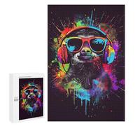 1000 PCS Puzzles pour Adolescents Sloth Colorful Casse-têtes pour Adultes, Jeux De Réflexion, Analyse Et Logique, Cadeaux De Noël Et d'anniversaire 1000 PCS
