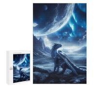 1000 PCS Puzzles pour Adolescents Space Dragon and Planets Casse-têtes pour Adultes, Jeux De Réflexion, Analyse Et Logique, Cadeaux De Noël Et d'anniversaire 1000 PCS