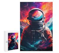 1000 PCS Puzzles pour Adolescents Space Explorer Astronaut Artwork -1 Puzzles pour Adultes - Jeu Difficile Et Stimulant À Compléter - Jouets De Jeu Stimulants 1000 PCS