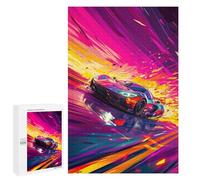 1000 PCS Puzzles pour Adolescents Speeding Sports Car Artwork -1 Puzzles pour Adultes Assemblage De Motifs Stimule Le Cerveau Jeux Et Jouets Stimulants 1000 PCS