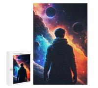 1000 PCS Puzzles pour Adolescents Staring at The Planets Puzzle pour Adultes - Jeu Manuel - Défi Difficile - Idéal comme Cadeau 1000 PCS