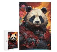 1000 PCS Puzzles pour Adolescents Steampunk Panda Art Jeux De Puzzle Relaxants, Amusants Et Humoristiques : des Cadeaux d'anniversaire Et De Noël Uniques 1000 PCS