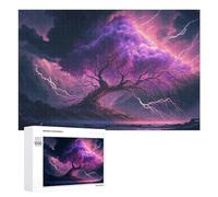 1000 PCS Puzzles pour Adolescents Thunderstorm Tree Lightning -1 Casse-têtes pour Adultes, Jeux De Réflexion, Analyse Et Logique, Cadeaux De Noël Et d'anniversaire 1000 PCS