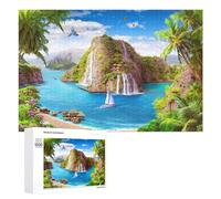 1000 PCS Puzzles pour Adolescents Tropical Island Paradise Puzzles pour Adultes, Jeu Familial D'analyse Et De Logique, Cadeaux Anti-Stress 1000 PCS