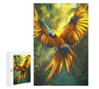 1000 PCS Puzzles pour Adolescents Tropical Majestic Macaw in Rainforest Casse-têtes pour Adultes, Jeux De Réflexion, Analyse Et Logique, Cadeaux De Noël Et d'anniversaire 1000 PCS